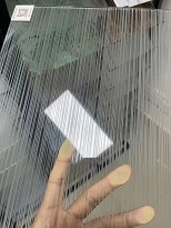Verre gravé simple pour le verre d'artiste inclus par bloc de salle de bains d'architecture